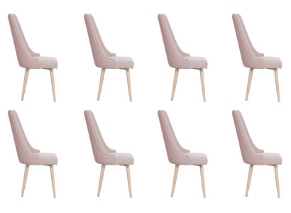 8x Chairs Chair Upholstery Modern Set Design Lehn Suite Armchair Complete new